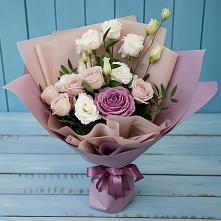 Букет цветов из:  Розы и Лизиантусы #REPLACE_PRED# Жилине