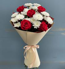 Букет цветов из:  Розы и Хризантемы #REPLACE_PRED# Жилине