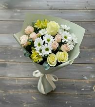 Букет цветов из:  Альстромерии, Розы и Хризантемы в Жилине