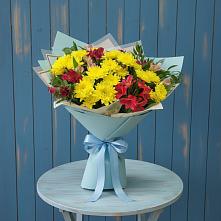 Букет цветов из:  Альстромерии и Хризантемы в Жилине